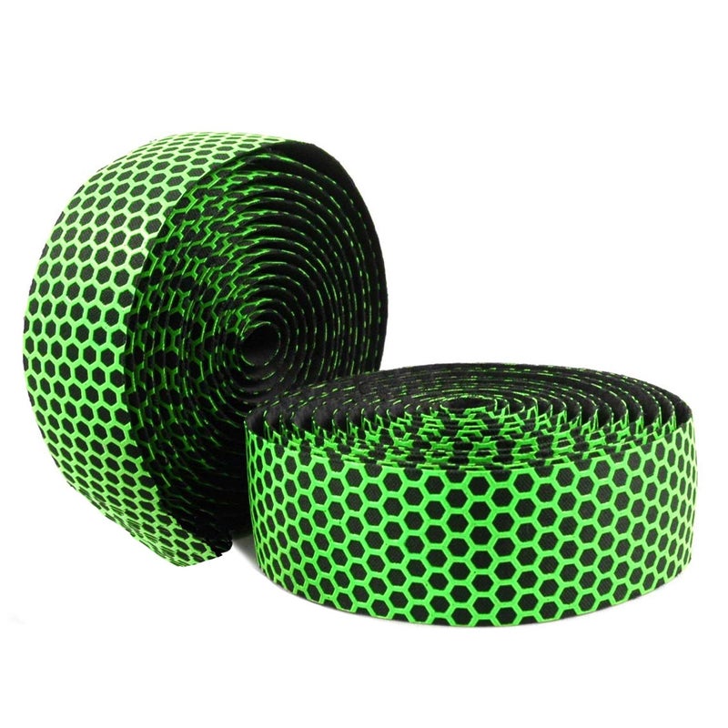 Emoly Road Bike Handlebar Tapes EVA Bicycle Bar Tape for Cycling Handle Wraps for Touring Cycling -Greenï¼Œ2 Rolls - Image 1